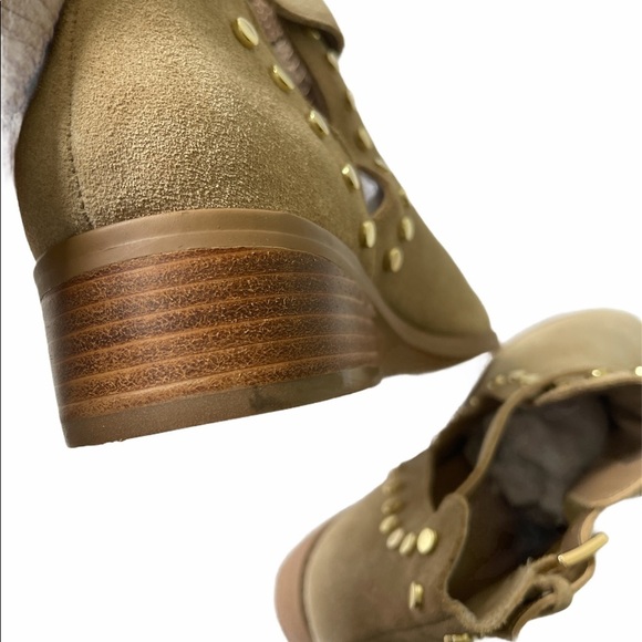 Carlos Santana Blake Tan Cut Out Ankle Boots NWT - Picture 10 of 13